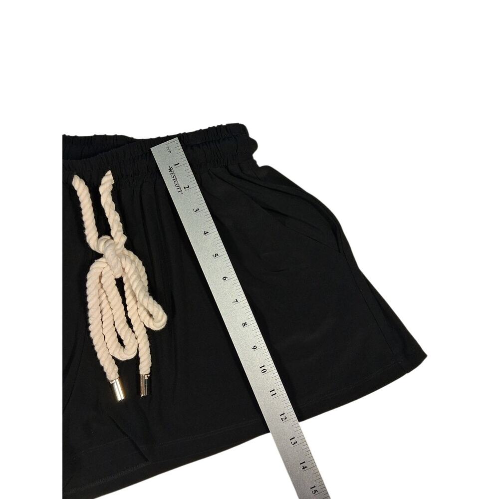 Ramy Brook Black Rope Trim Leah Shorts S beachy resort wear vacation summer - Picture 13 of 13